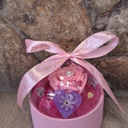 For Ever Roses Pink - Pink Gift Box
