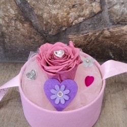For Ever Roses Dusty Pink - Pink Gift Box