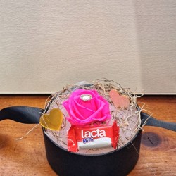 For Ever Roses Magenda- Black Gift Box