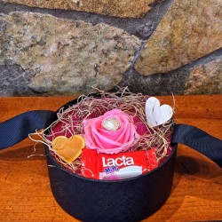 For Ever Roses Pink - Black Gift Box