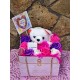 Τσαντάκι με soap roses και stick Σ'αγαπώ Μα΄μά
