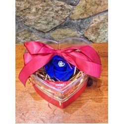 For Ever Roses Blue Heart